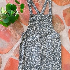 Leopard overall dress